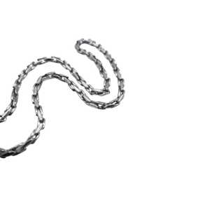 Collana girocollo con maglie a scatola ovali