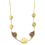 Girocollo artigianale in argento 925 placcato oro (0,5 micron)