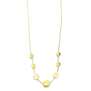 Girocollo artigianale in argento 925 placcato oro (0,5 micron)