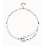 Collana rigida placcata argento Sterling