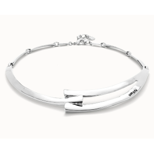 Collana rigida placcata argento Sterling