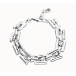 Bracciale con maglie placcato in argento sterling