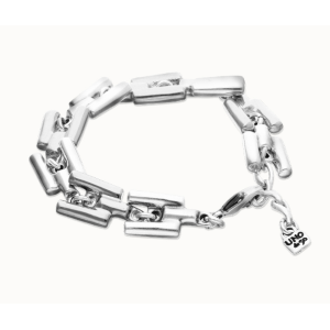 Bracciale con maglie placcato in argento sterling