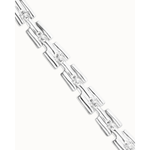 Bracciale con maglie placcato in argento sterling