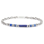 Bracciale elementi in pietra ed elementi in ematite catena marine