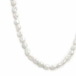 Collana con perle di fiume masticate