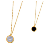 Collana con acrilico e madreperla