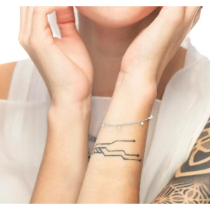 Bracciale con zirconi e sfere