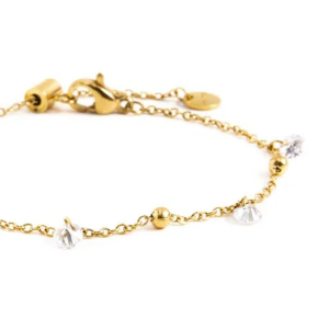 Bracciale con zirconi e sfere