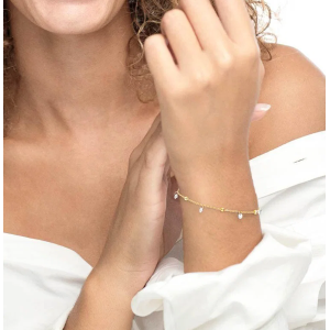 Bracciale con zirconi e sfere