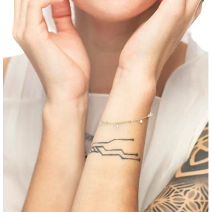 Bracciale con zirconi e sfere