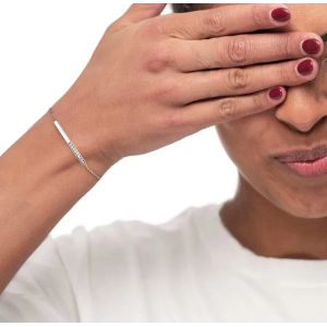 Bracciale con zirconi e smalto