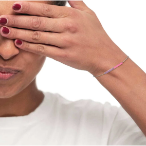 Bracciale con zirconi e smalto