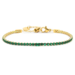 Bracciale tennis 2,5mm con zircone centrale