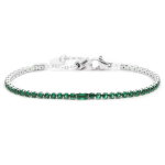 Bracciale tennis 2,5mm con zircone centrale