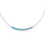 Collana con zirconi e smalto