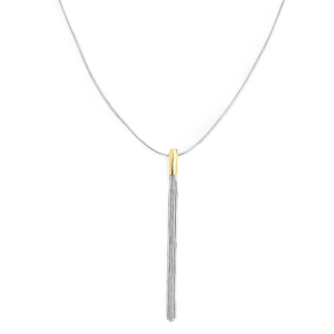 Collana con centrale pendente multifilo