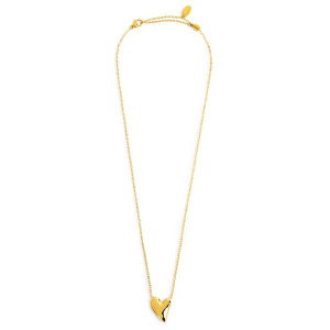 Collana con cuore irregolare centrale