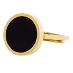 Anello con acrilico nero 14mm