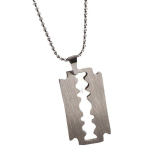 Collana con Ciondolo a Forma di Lama di Rasoio
