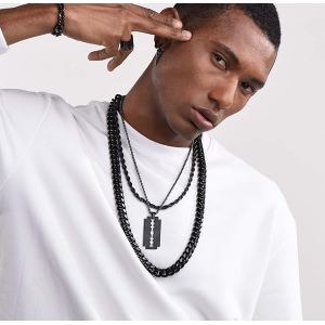 Collana con ciondolo a Forma di Doppia Lama Di Rasoio