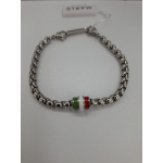 Bracciale catena tricolore