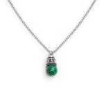 Collana catena grumetta con pendente