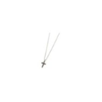 Collana con croce pendente con zirconi
