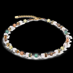 Collana GeoCUBE® Iconic Natura marrone-bianco
