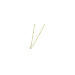 Collana con zircone baguette dorato