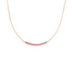 Collana con zirconi e smalto
