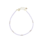 Bracciale con zirconi sfaccettati lilla (ø2 mm)