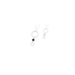 Collana con cerchio acrilico e madreperla