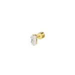 Orecchino a lobo zircone baguette