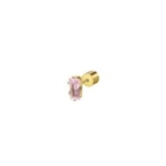 Orecchino a lobo zircone baguette