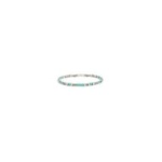 Bracciale acciaio con pietra azzurro turchese