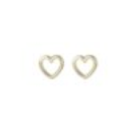 Orecchino cuore traforato in argento 925.