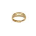 Anello fascia in argento 925 bombato.