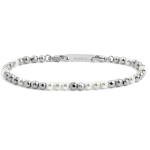 Bracciale ematite e perle