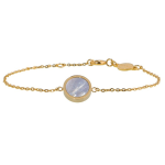 Bracciale con acrilico e madreperla