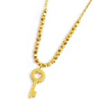 Collana con chiave pendente ed ematite