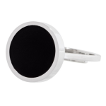 Anello con acrilico nero 14mm