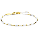 Bracciale catena con perle irregolari