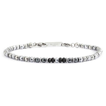 Bracciale con SFERE in pietra ed elementi in ematite