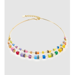 Collana GeoCUBE® Iconic Layer oro-arcobaleno