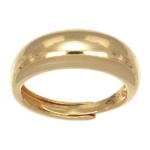 Anello fascia in argento 925 bombato.