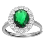 Anello in argento 925 rodiato