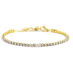 Bracciale tennis 2,5mm con zircone centrale