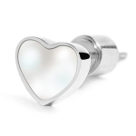 Orecchino cuore con madreperla
