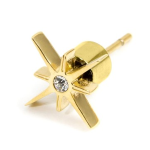 Orecchino a lobo rosa dei venti